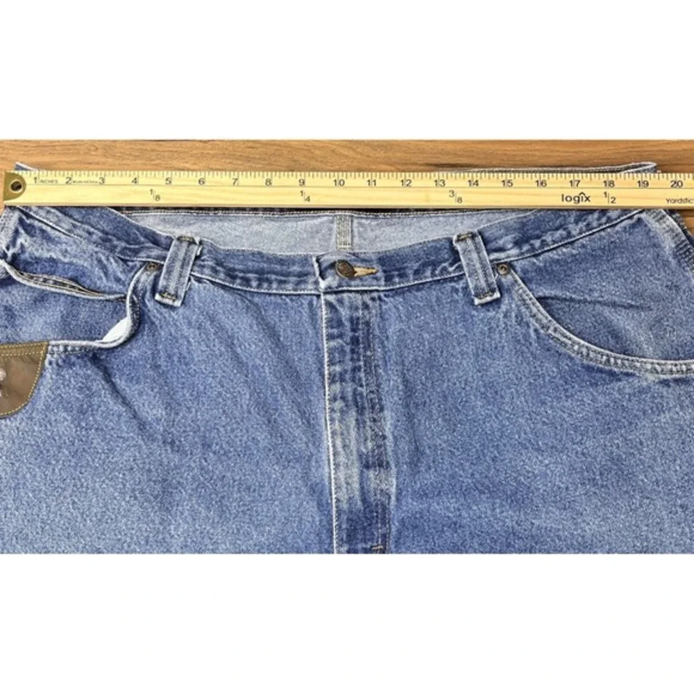 Wrangler Jeans Men's 42 X 30 Blue 100% Cotton 5 Pockets Straight Leg Zip Fly‎